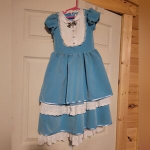 Dress. Alice in Wonderland costume. Size 4-6 years. Worth over $150!!